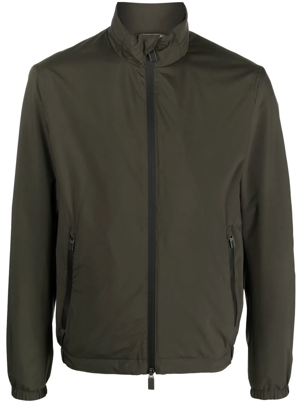 

Canali zip-up long-sleeve bomber jacket - Green