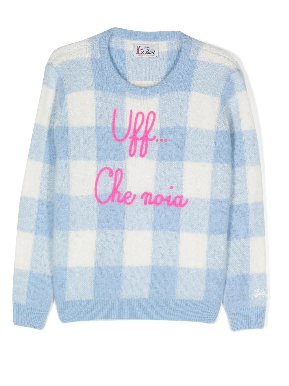 

MC2 Saint Barth Kids Uff... Che Noia knit jumper - Blue