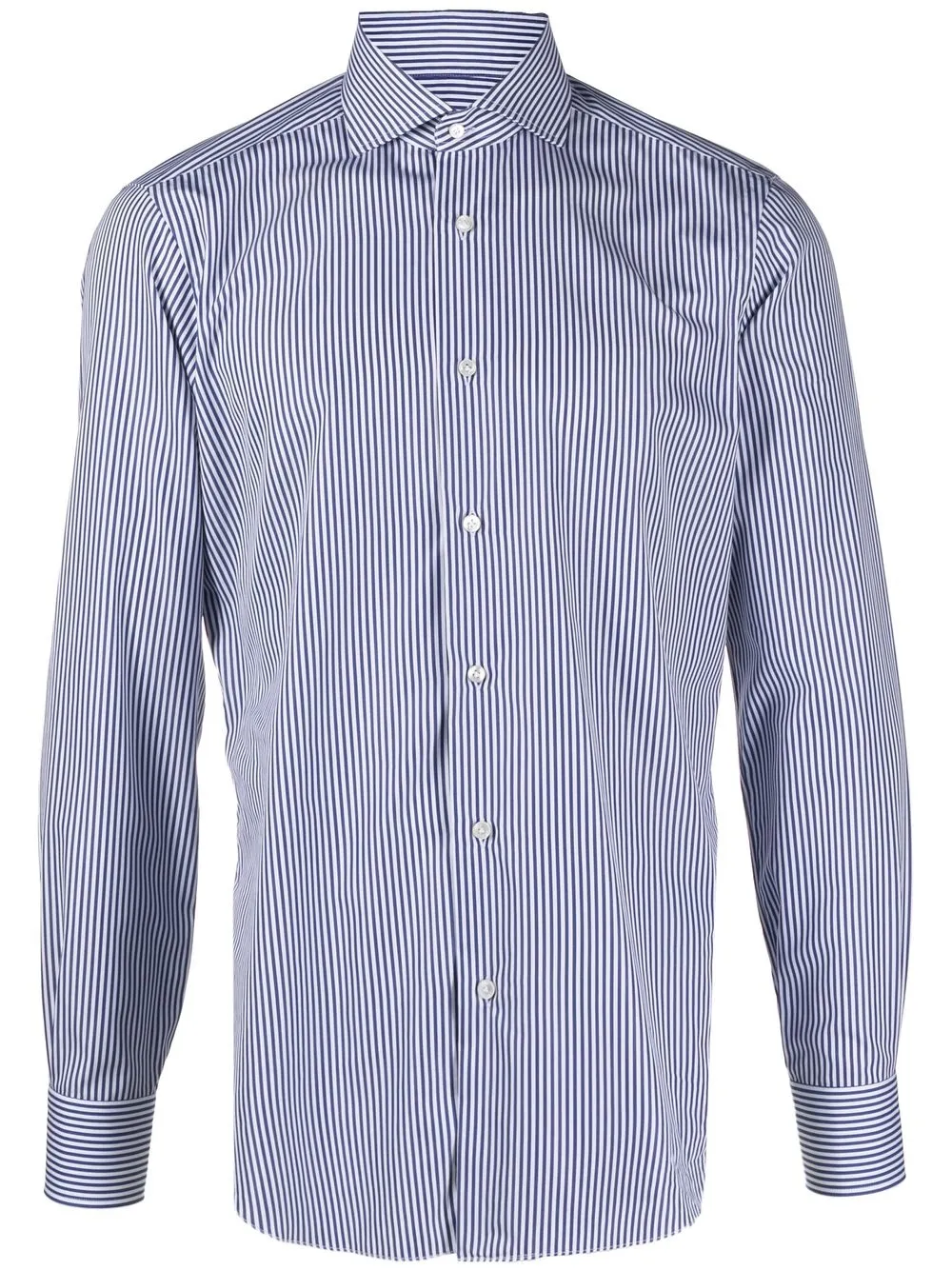 

Barba striped long-sleeve shirt - Blue