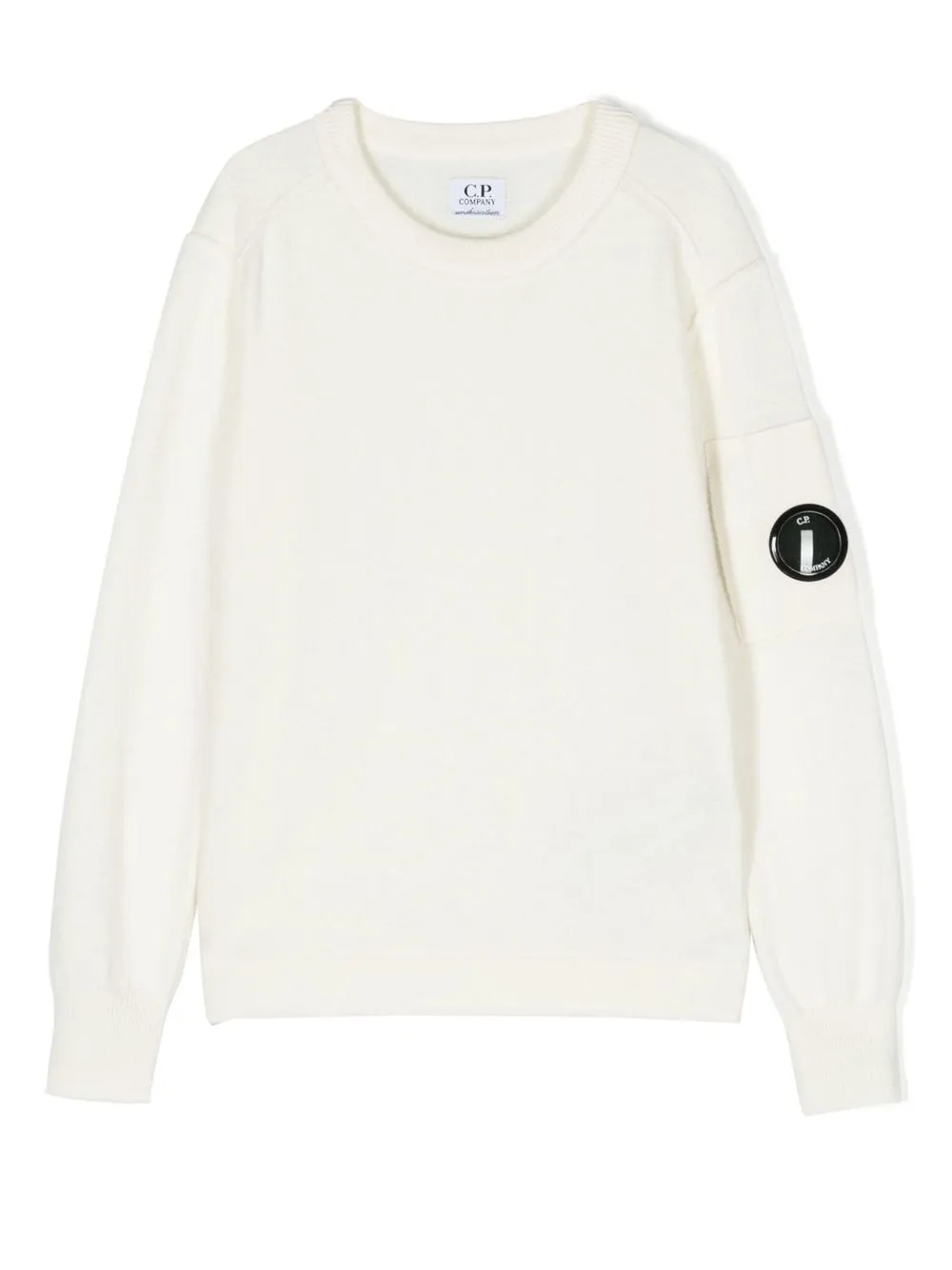 

C.P. Company Kids Lens-patch sweatshirt - White
