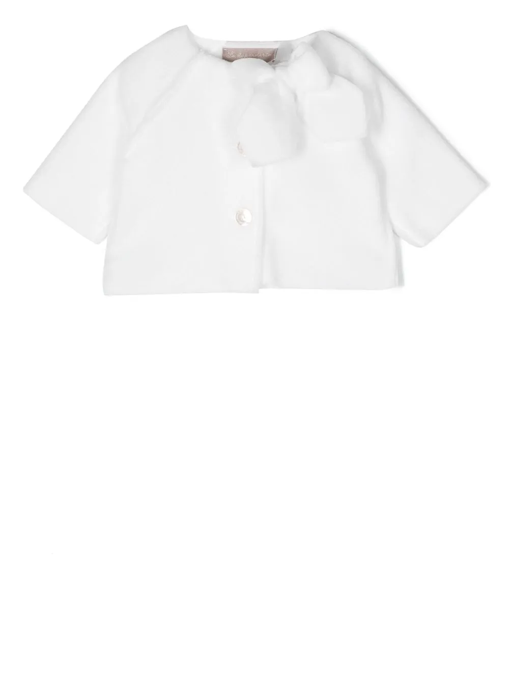 

La Stupenderia bow-detail cardigan - White