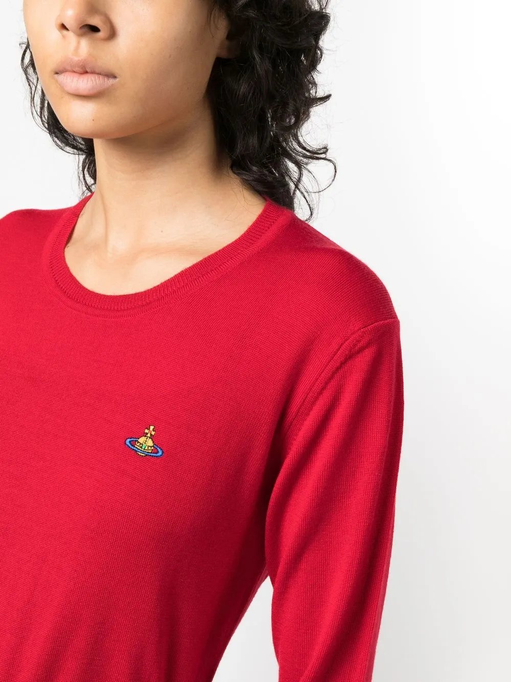 Vivienne Westwood Orbembroidered Virgin Wool Jumper Farfetch