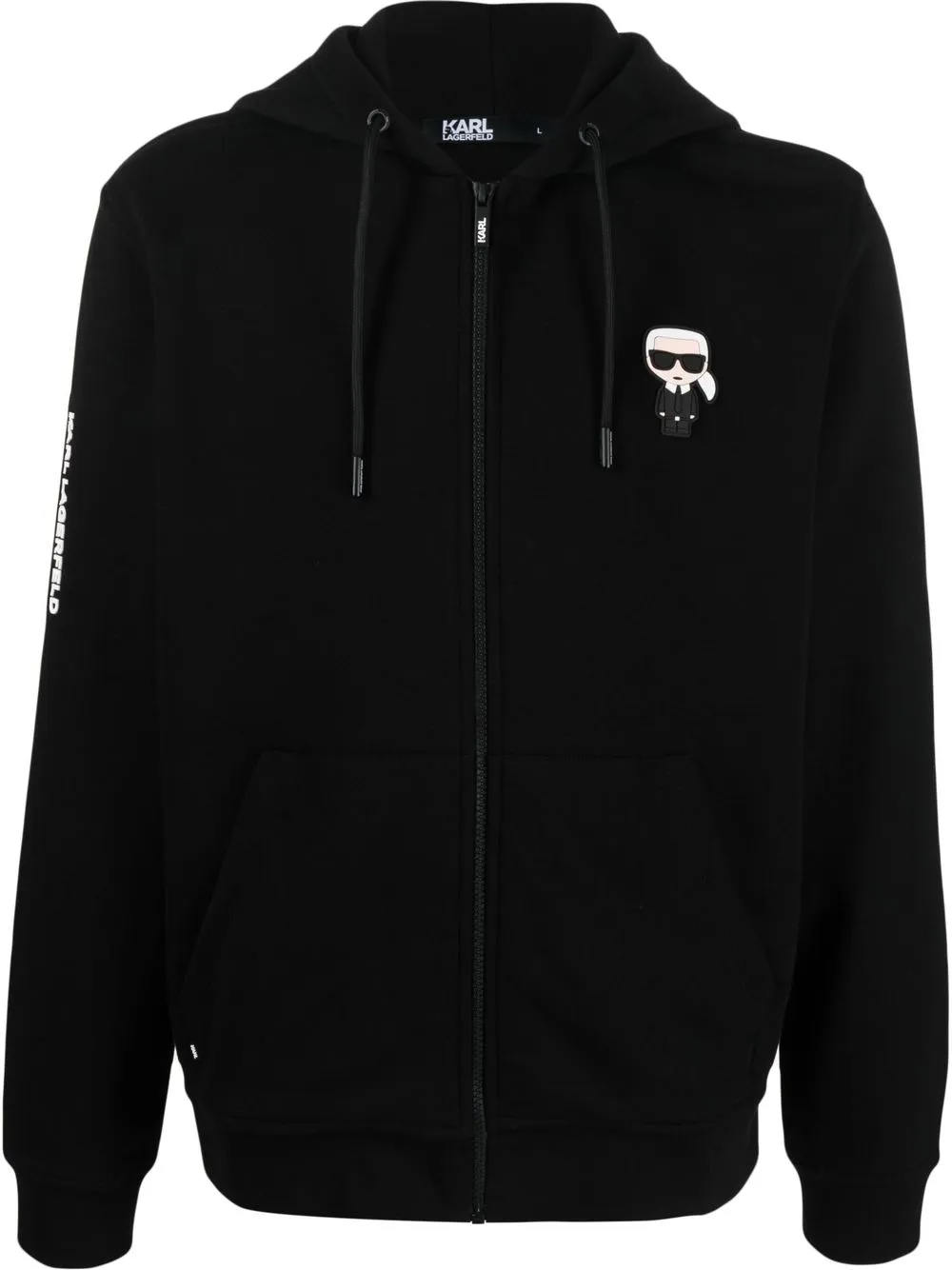 

Karl Lagerfeld hoodie con logo estampado - Negro