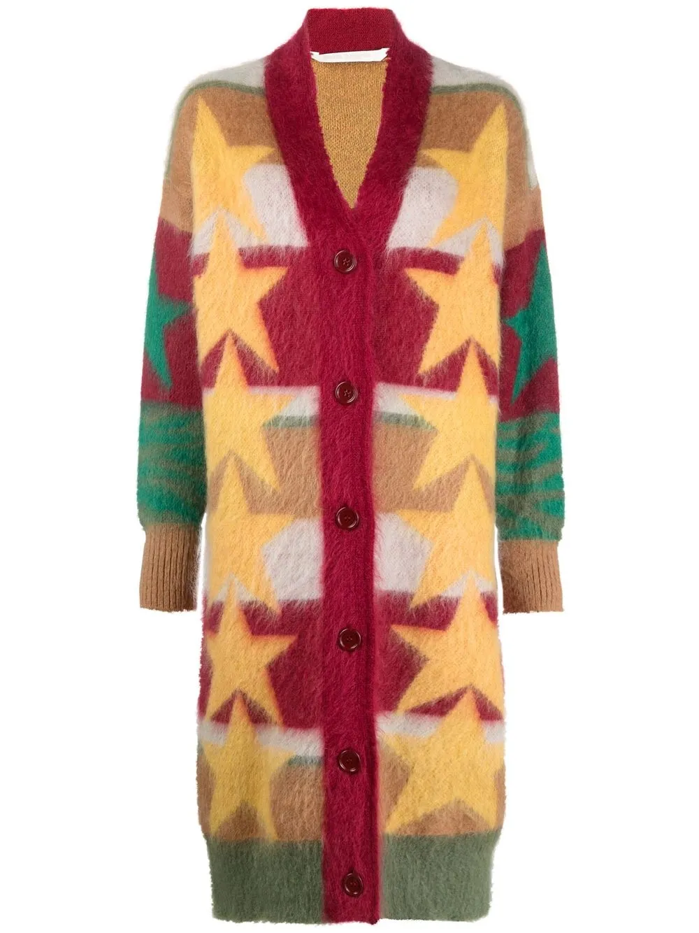

Palm Angels long-sleeve cardigan - Yellow
