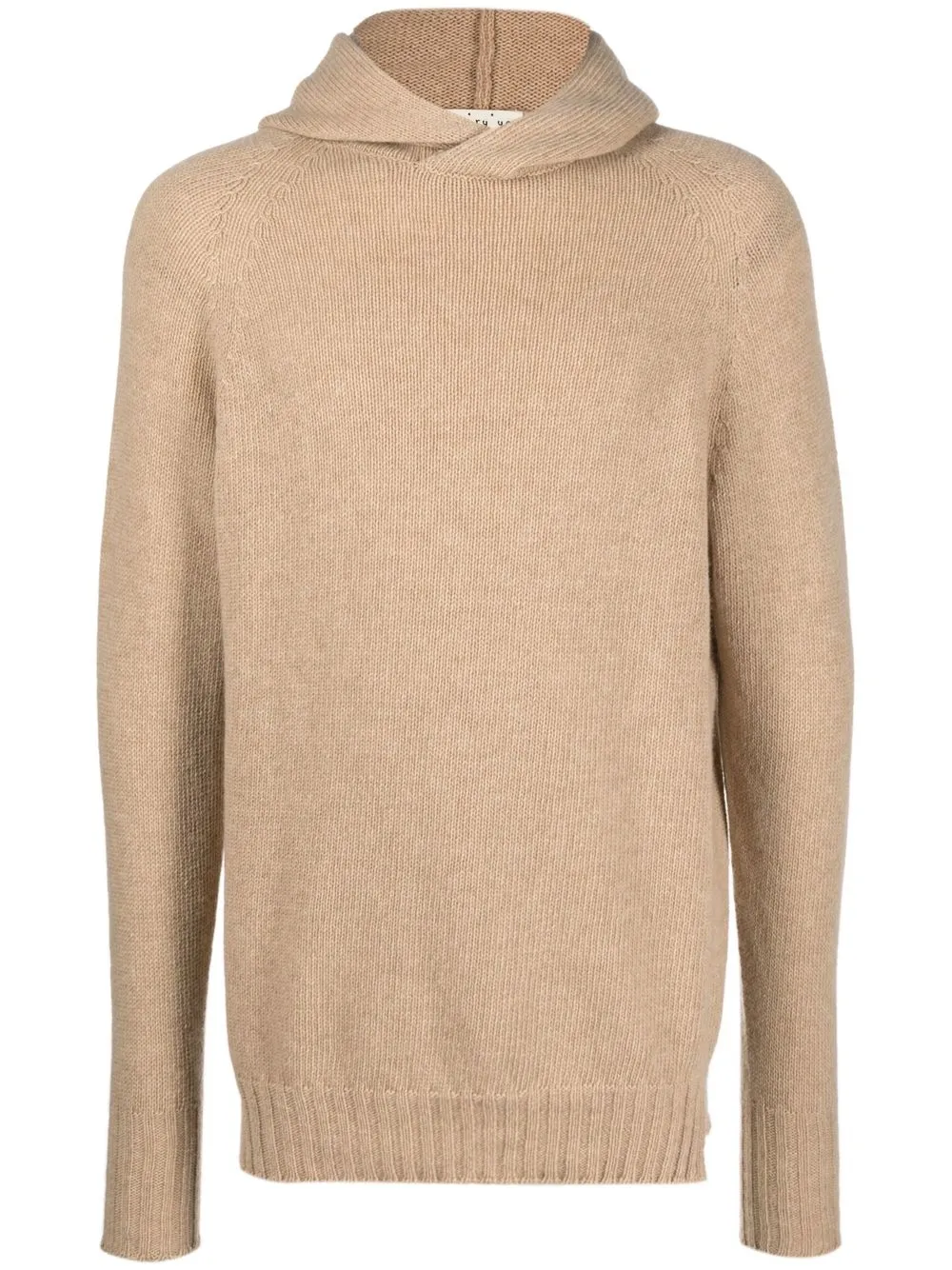 

Ma'ry'ya long-sleeve knitted hoodie - Neutrals