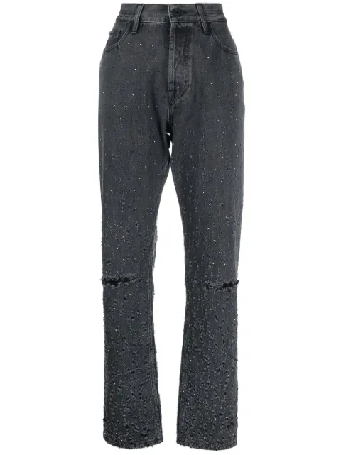 Jacob Cohën distressed-finish straight-leg trousers 