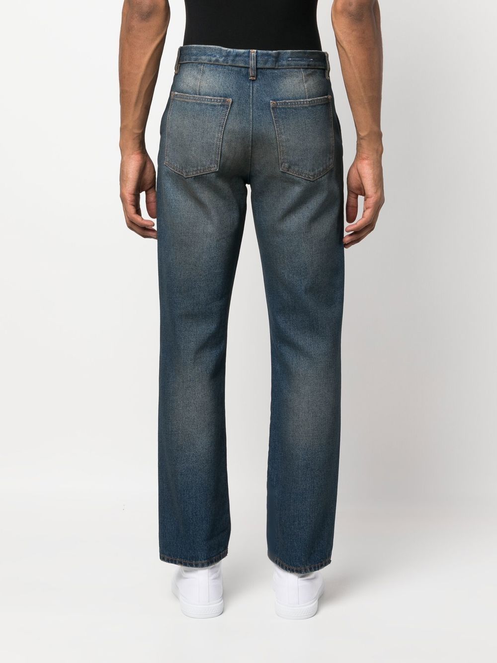 MM6 Maison Margiela stud-detail straight-leg Jeans - Farfetch