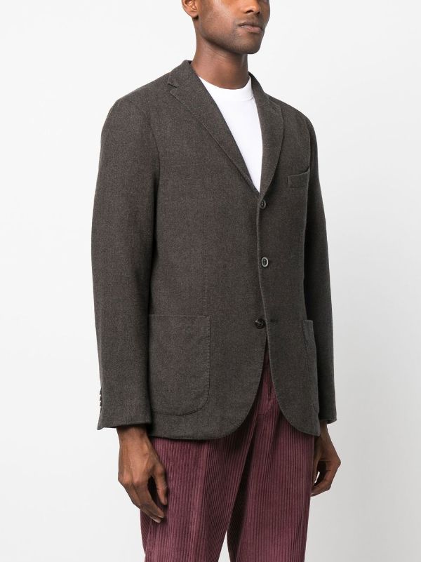 tailored knit blazer