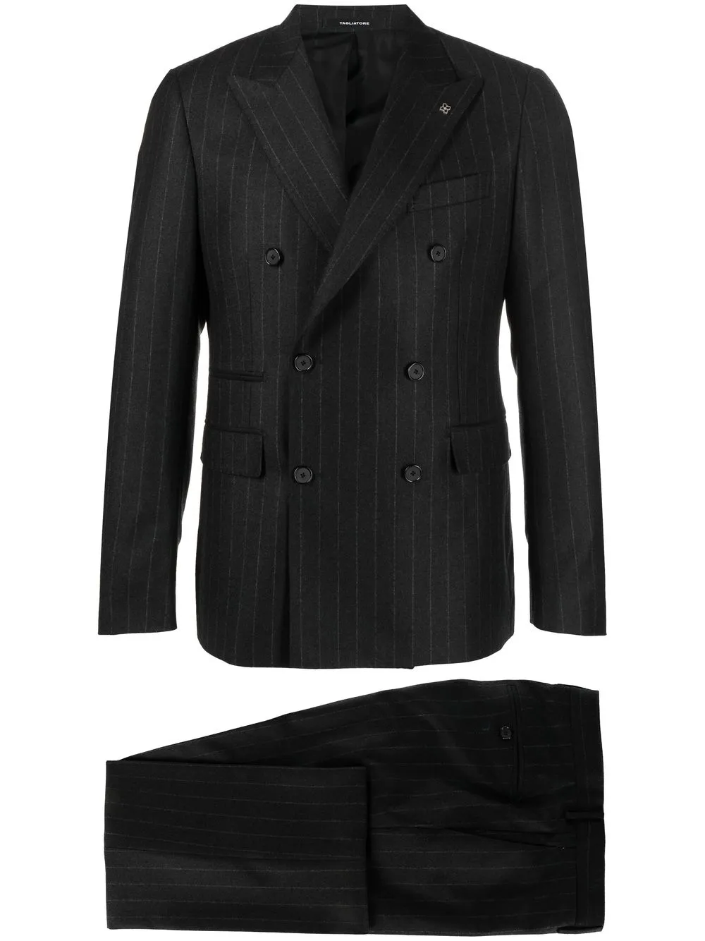 

Tagliatore striped single-breasted suit - Grey