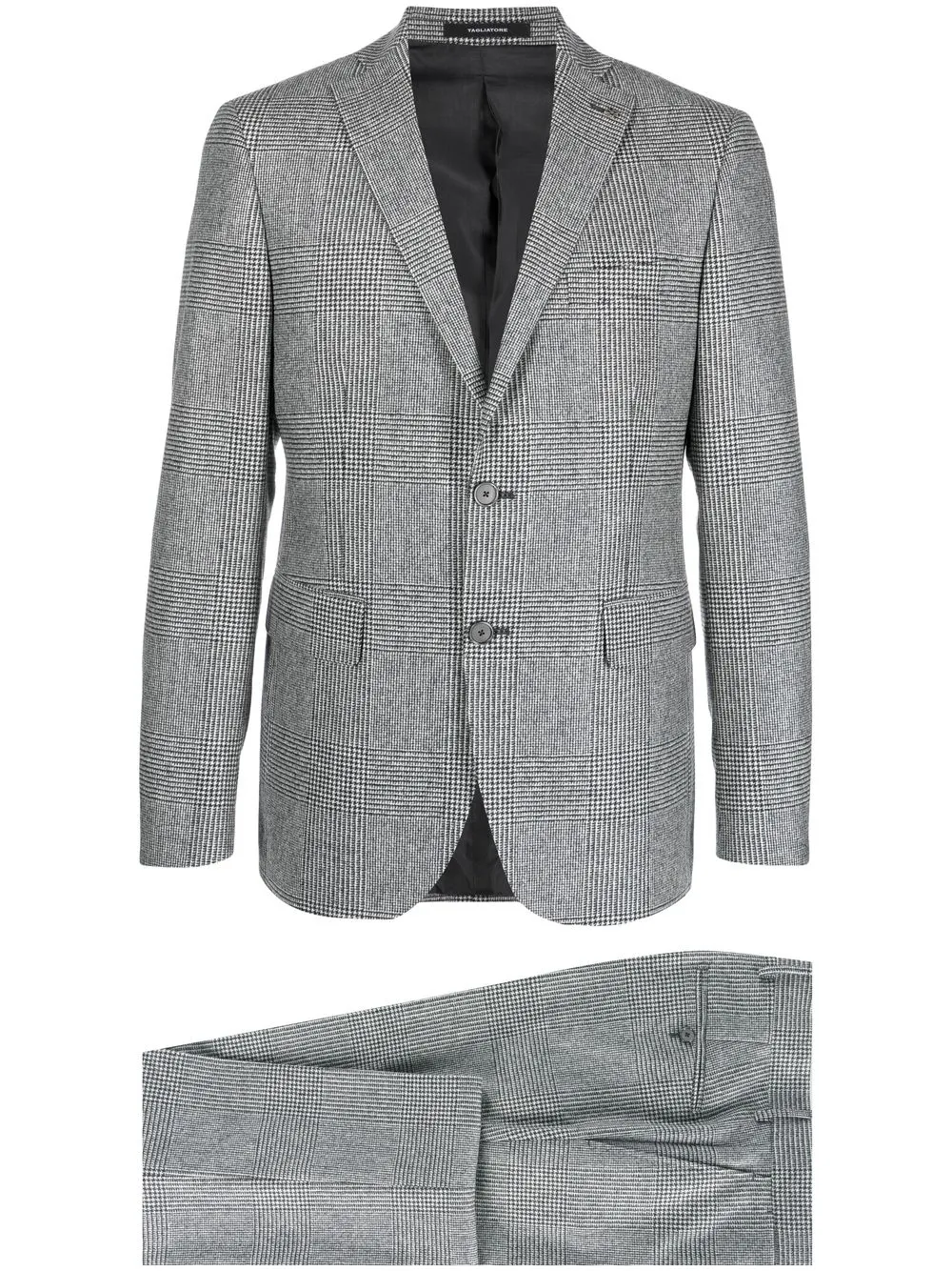 

Tagliatore houndstooth-check single-breasted suit - Grey