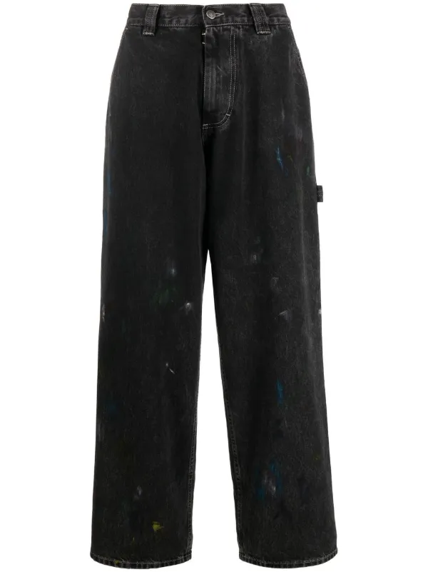 Maison Margiela Paint wide-leg Jeans - Farfetch