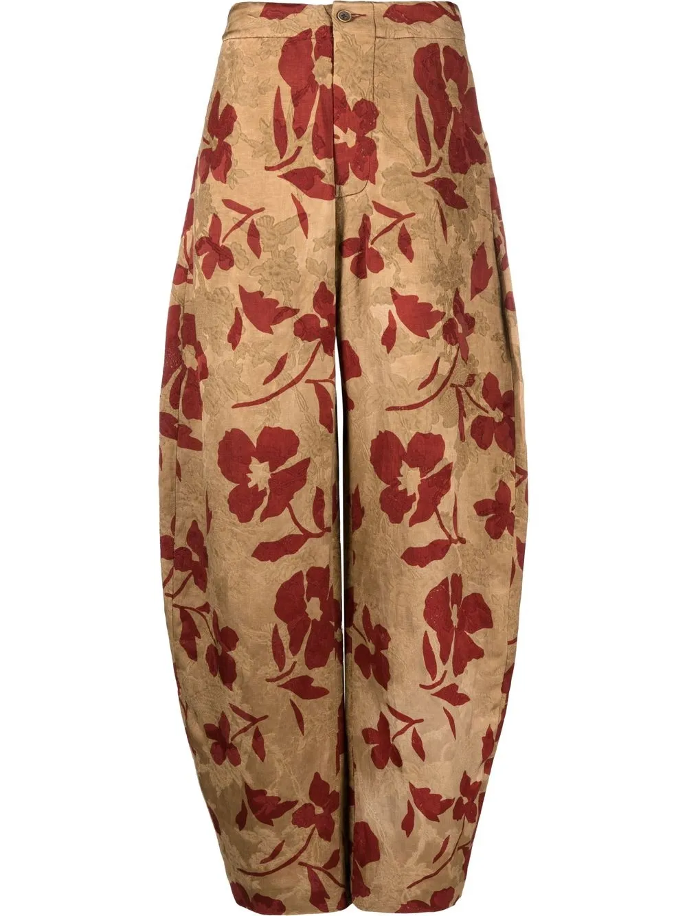 

Uma Wang floral-print wide-leg trousers - Neutrals