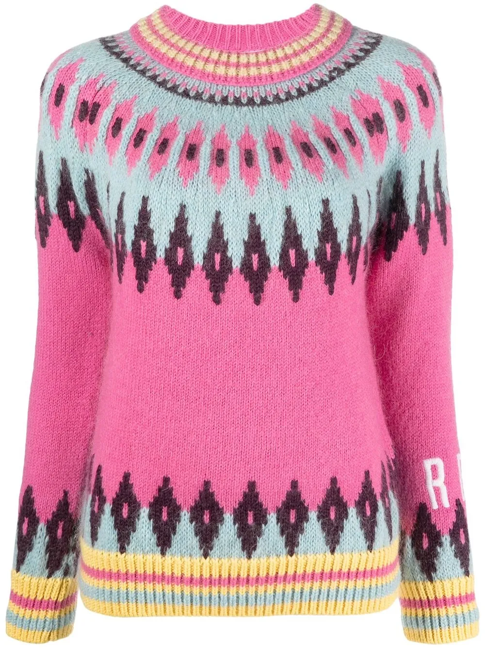 

RED Valentino fair isle knit jumper - Blue