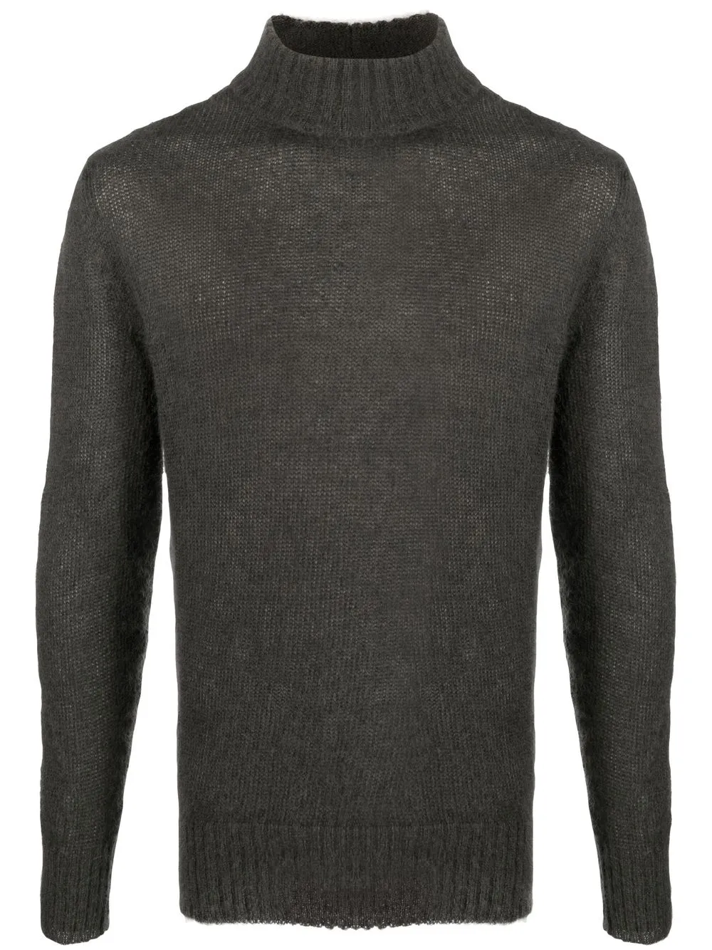 

Tagliatore high-neck long-sleeve jumper - Grey