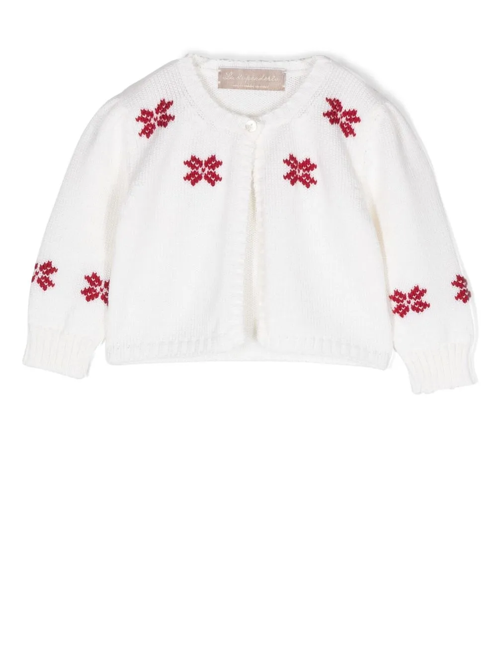 

La Stupenderia patterned intarsia-knit cardigan - White