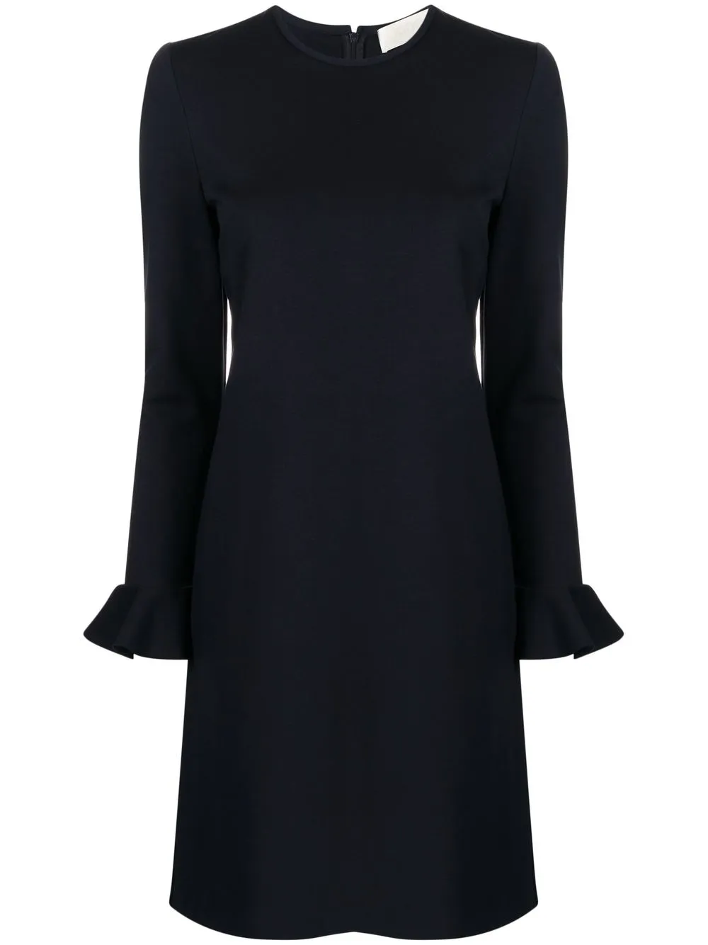 

JANE Kite frill-sleeve shift dress - Blue