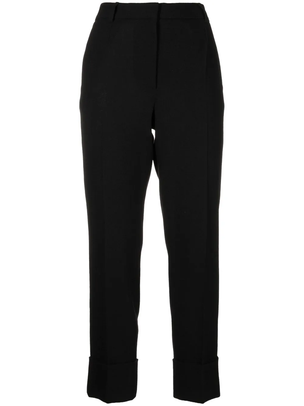 Jane Cooper Slim-fit Wool Trousers In Black