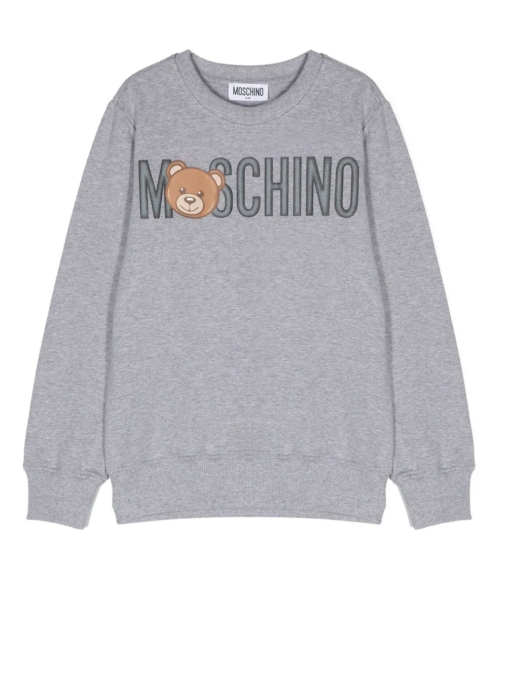 

Moschino Kids logo-print cotton sweatshirt - Grey