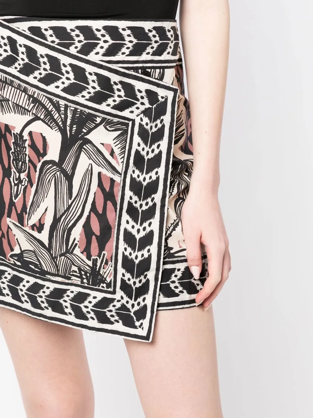 Johanna Ortiz Graphic Print Wrap Skirt Farfetch