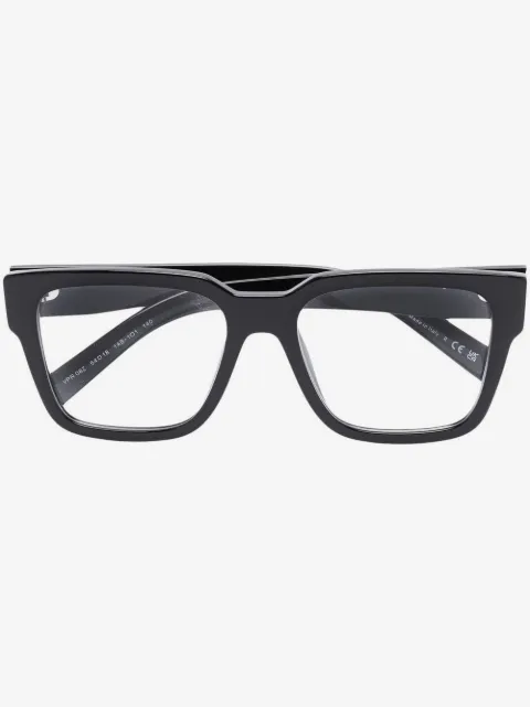 Prada Eyewear lunettes de vue carrées à plaque logo