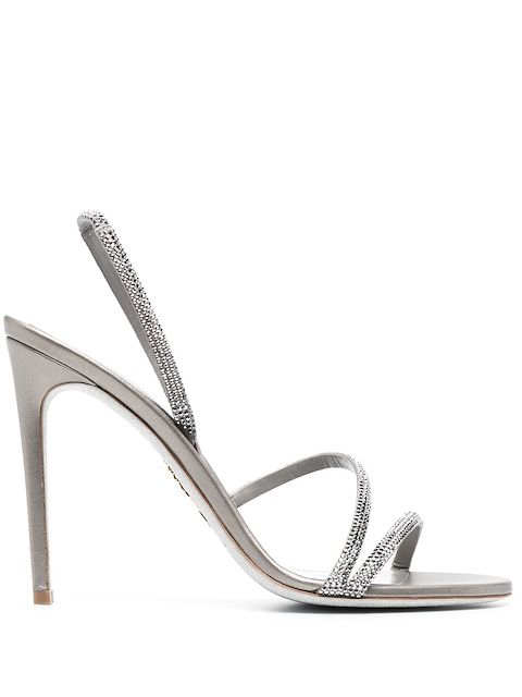 René Caovilla 115mm crystal-embellished sandals 