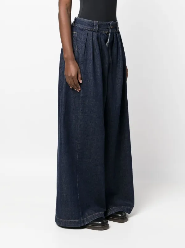 Maison Margiela Pleated wide-leg Trousers - Farfetch