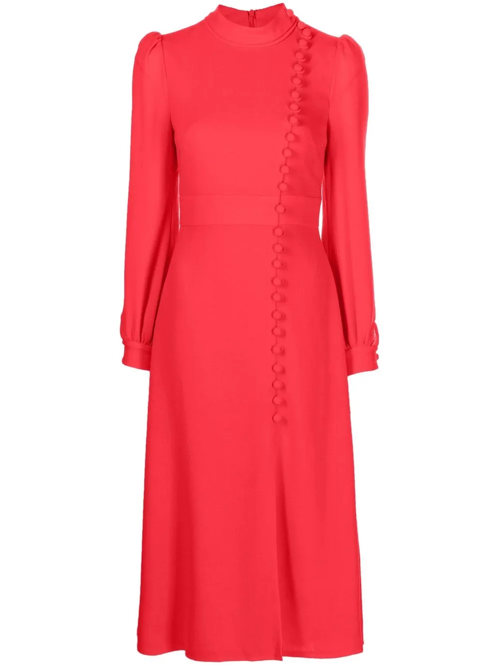 

JANE Payton crepe midi dress - Red