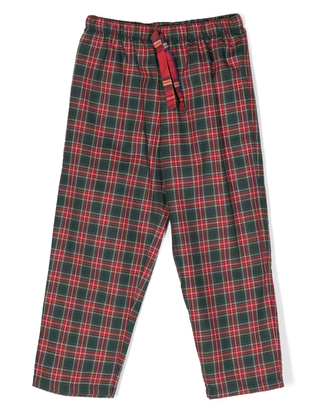 

MC2 Saint Barth Kids tartan-check drawstring trousers - Red