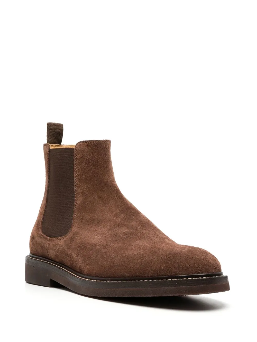 Brunello Cucinelli Leren Chelsea laarzen - Bruin