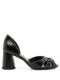 Sarah Chofakian Carrie peep-toe shoes - Black