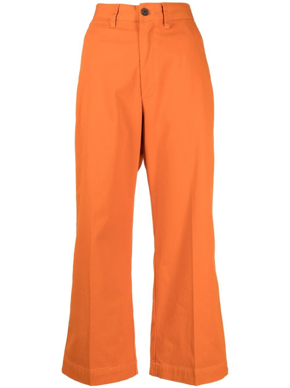 polo ralph lauren pantalon de tailleur à coupe crop - orange