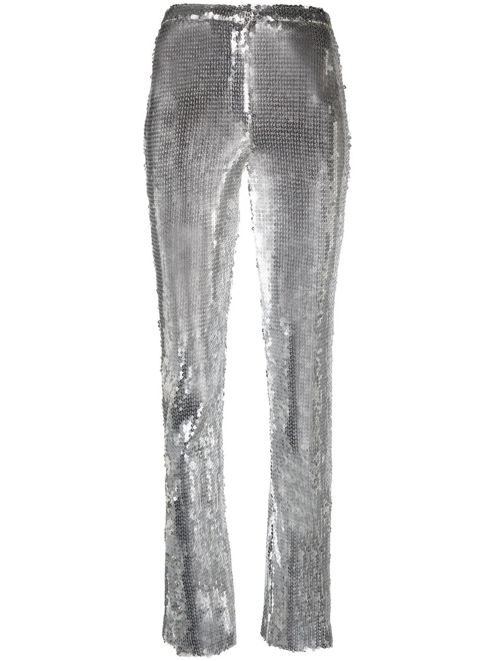 

Paco Rabanne sequin-embellished high-waisted trousers - Silver