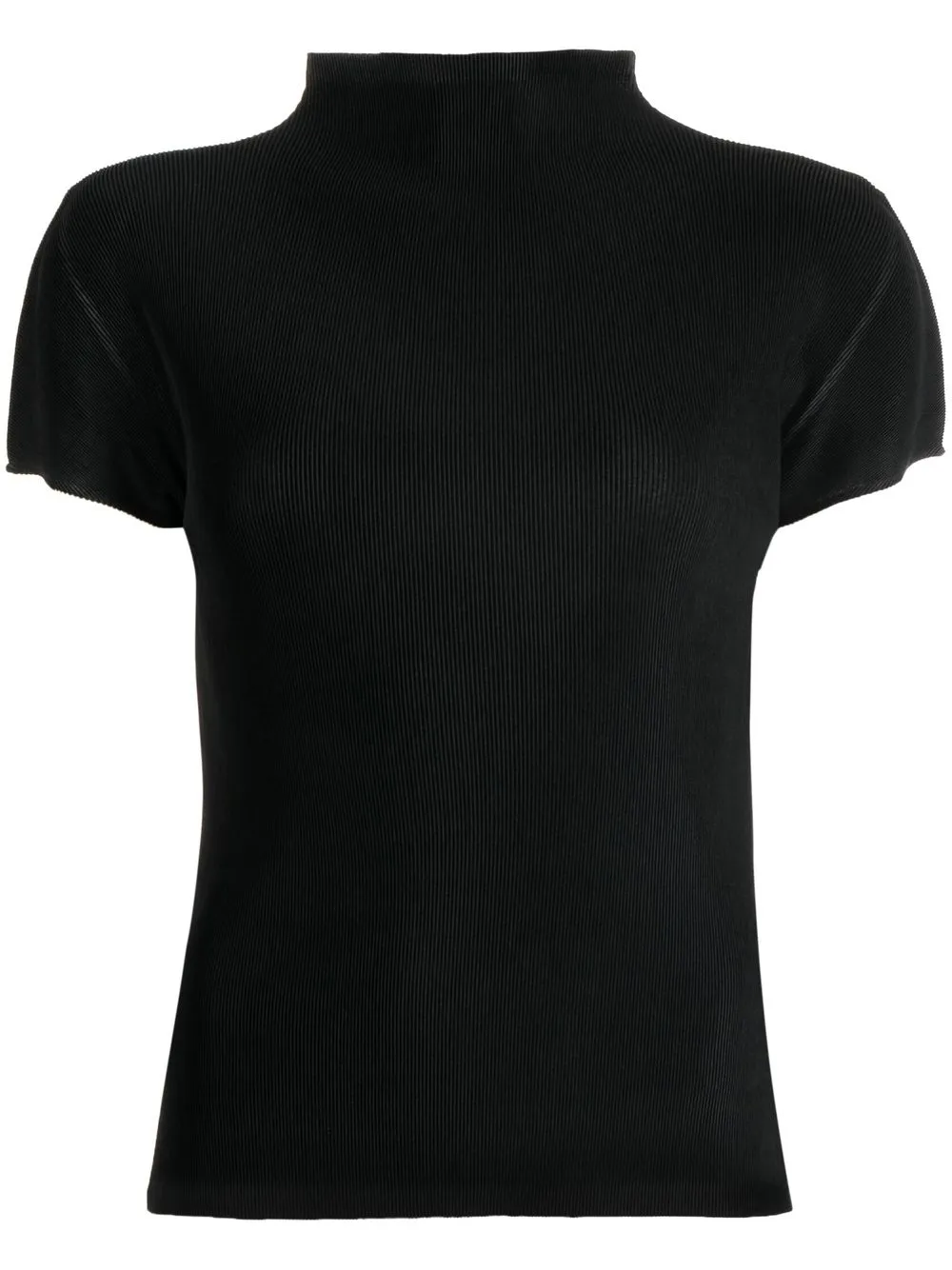 

Pleats Please Issey Miyake pleated high-neck top - Black