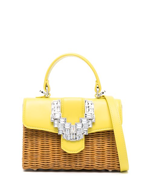 Rodo Annette woven-wicker tote bag