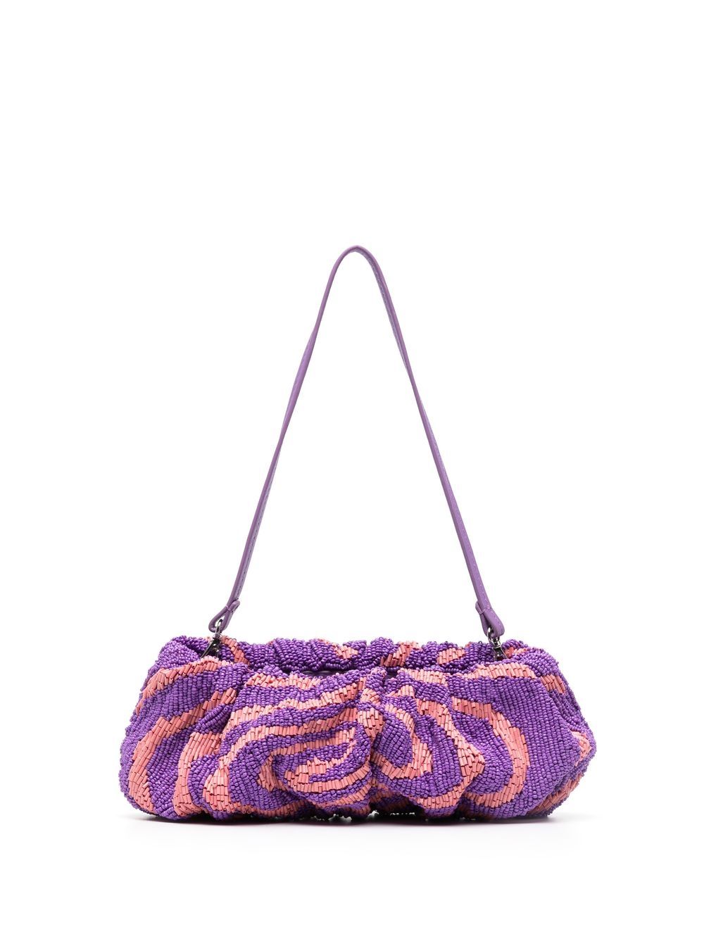 

STAUD Bean beaded shoulder bag - Purple