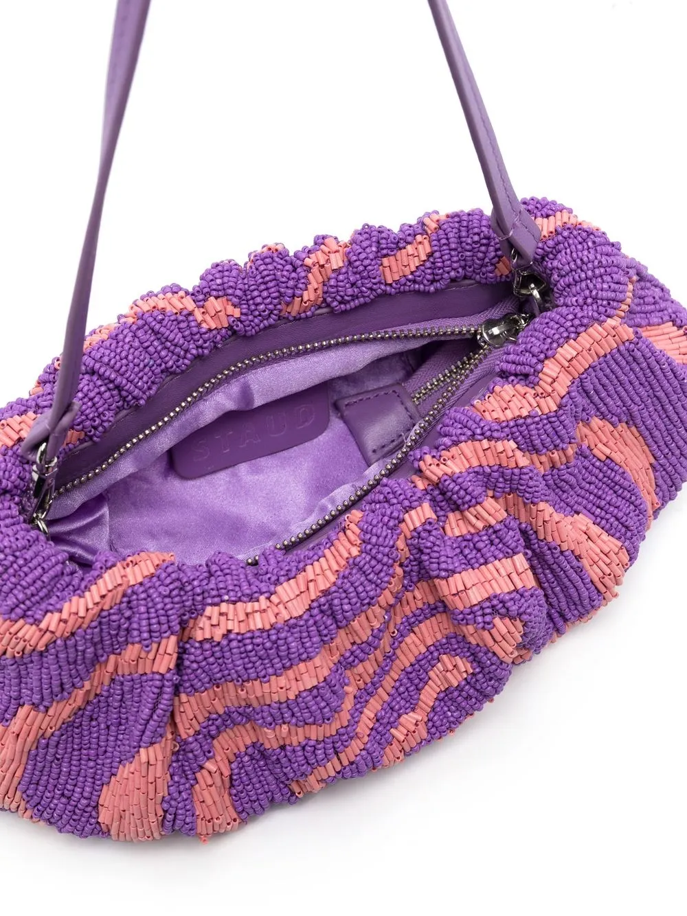 STAUD Bean Beaded Shoulder Bag Farfetch