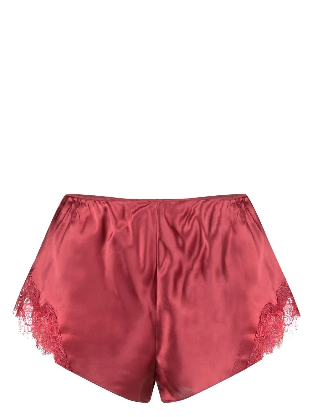 

Sainted Sisters Scarlet lace-trim silk shorts - Pink