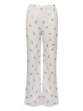 Sleeper Blossom-print trousers - Neutrals