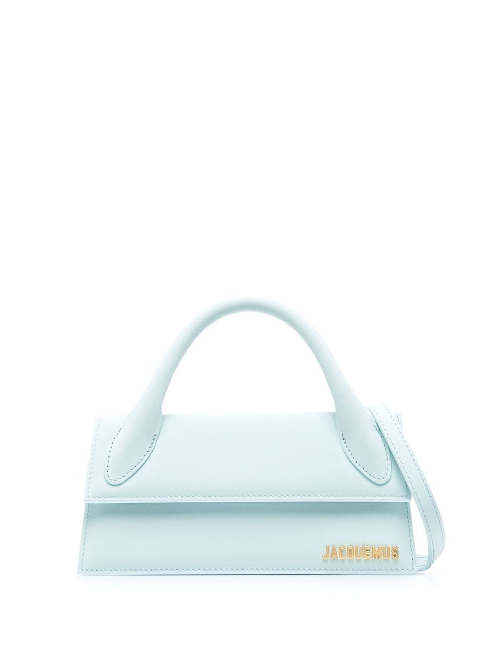 Jacquemus Le Chiquito Long Suede Top Handle Bag in Blue