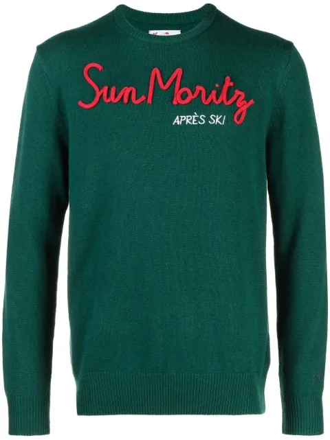 MC2 Saint Barth embroidered-design knit jumper