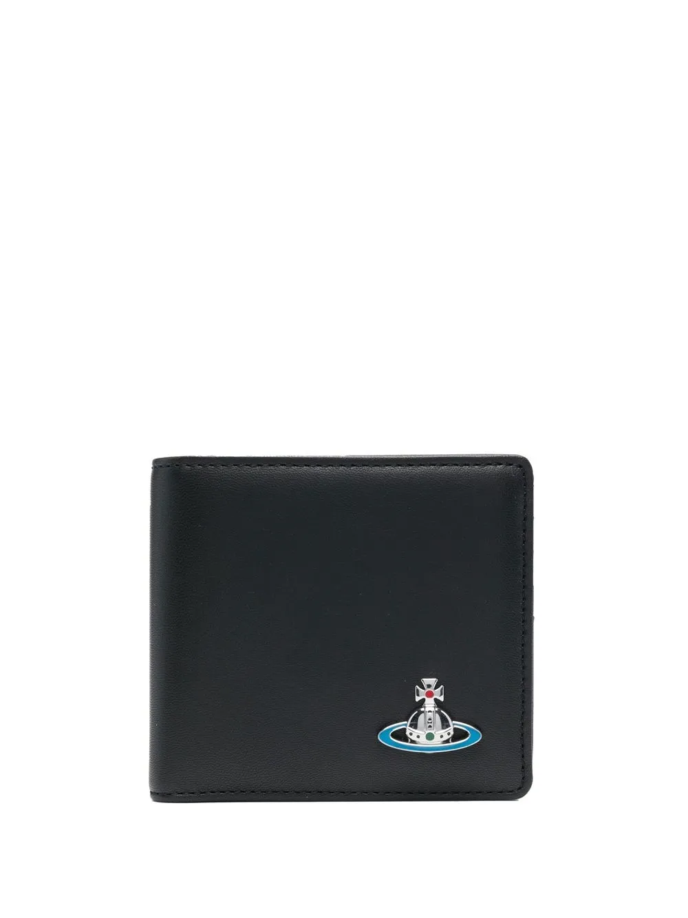 

Vivienne Westwood leather logo-plaque wallet - Black
