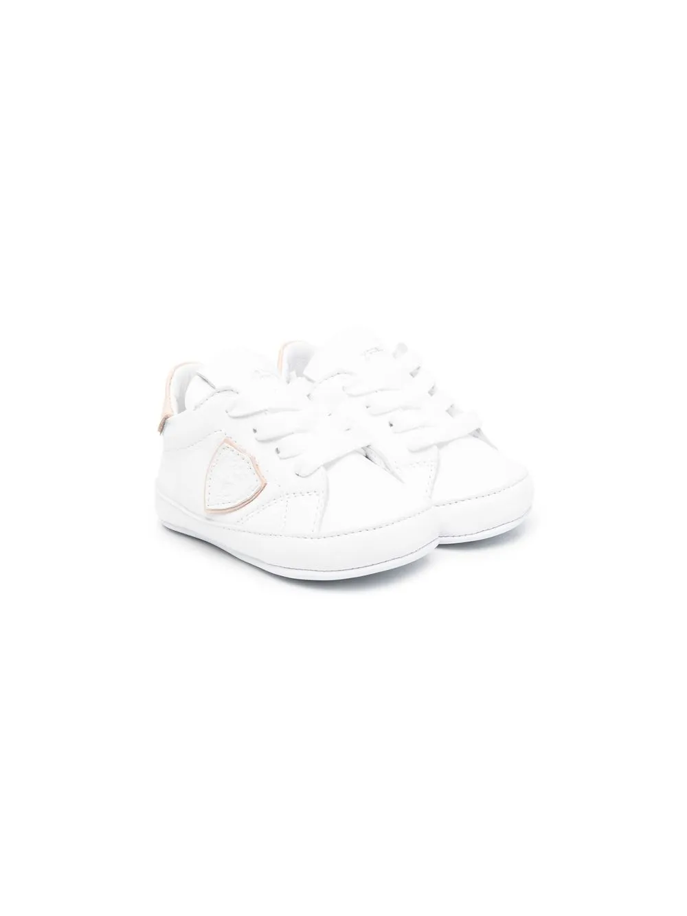 

Philippe Model Kids logo-patch lace-up sneakers - Blanco