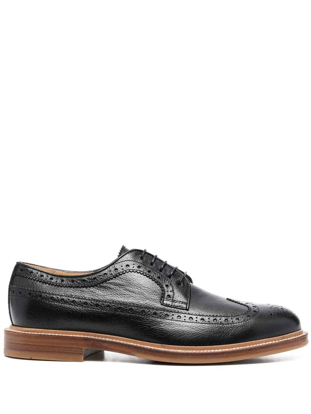 

Brunello Cucinelli lace-up leather brogues - Black