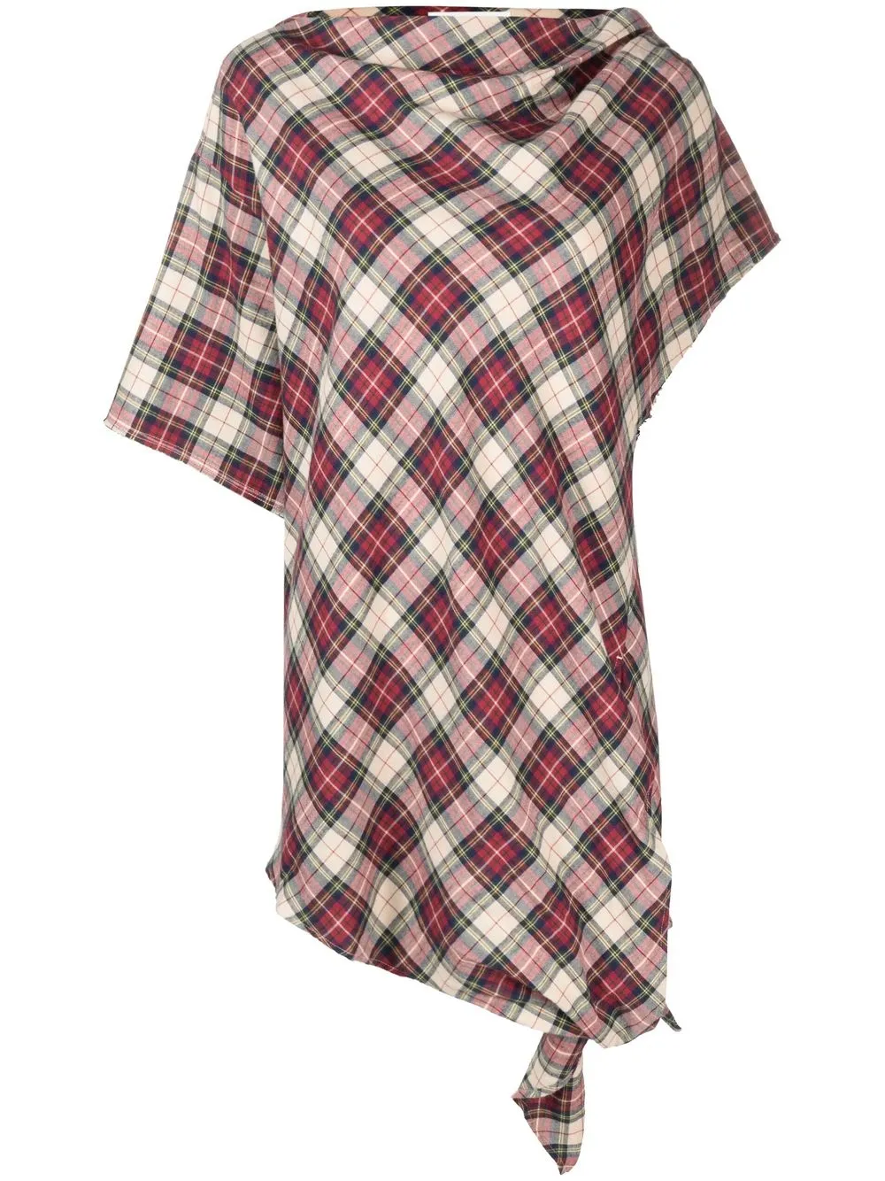 

Isabel Marant Étoile Mucie check-print knotted top - Red