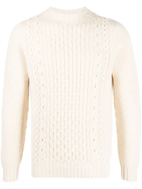 Drumohr cable-knit fitted jumper
