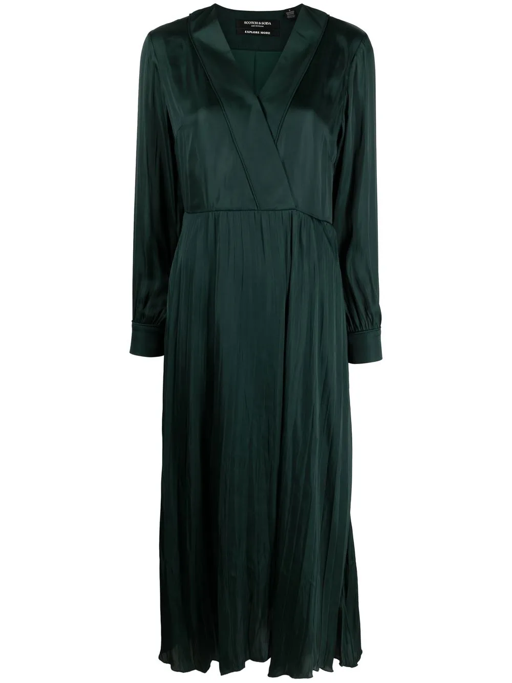 

Scotch & Soda V-neck midi dress - Green