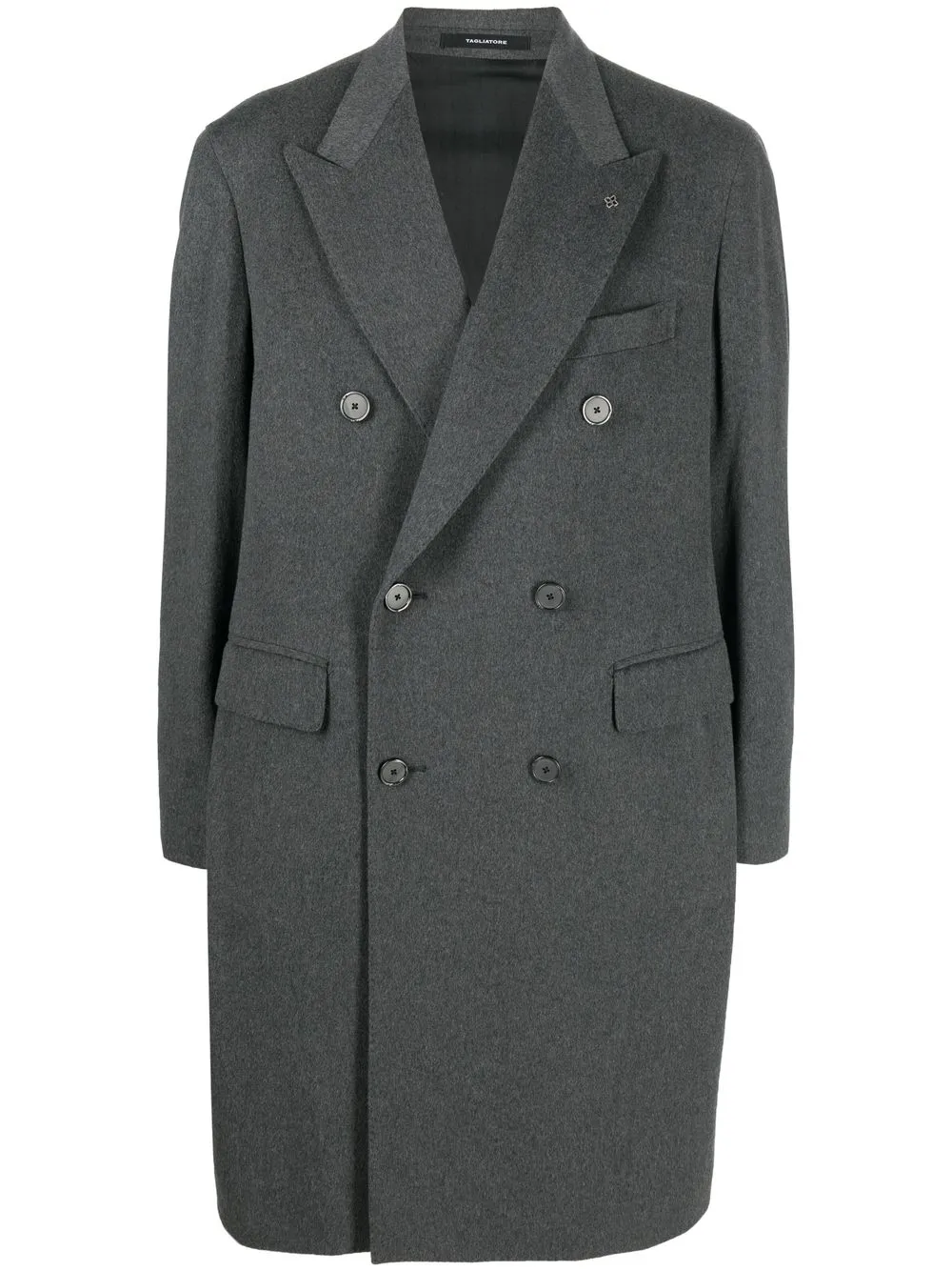 

Tagliatore double-breasted tailored coat - Grey