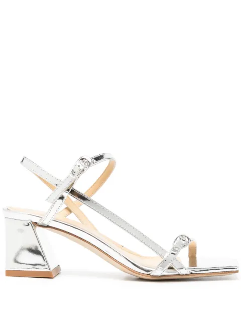 Aeyde Greta 55mm metallic sandals
