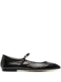 Aeyde Maryjane leather ballerina shoes - Black