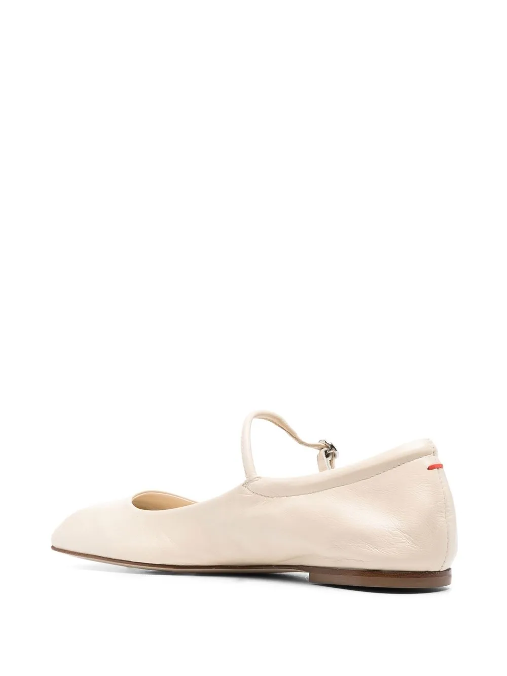 Aeyde Maryjane Leather Ballerina Shoes In Neutrals
